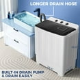 thumbnail image 4 of Adnoom Washing Machine, 19lbs Washer & 11lbs Spin Dryer Combo Washing Machine, Compact Washer Machine with Drain Pump&Time for Dorm and Home, Gray, 4 of 7