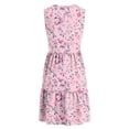 thumbnail image 7 of YueHuiYing Women's Casual Sundress with Pockets Summer Beach Dress Floral T-Shirts Dress V Neck Loose Tank Dresses, 7 of 7