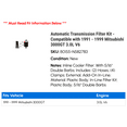thumbnail image 2 of Automatic Transmission Filter Kit - Compatible with 1991 - 1999 Mitsubishi 3000GT 3.0L V6 1992 1993 1994 1995 1996 1997 1998, 2 of 2