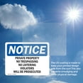thumbnail image 6 of (2 Pack) Private Property No Trespassing No Loitering OSHA Notice Sign, 6 of 7