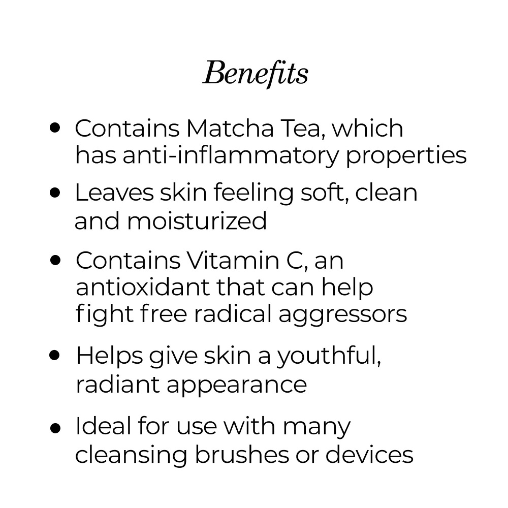 NassifMD Pure Hydration Facial Cleanser Matcha & Vitamin C for Soft Skin