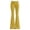 Yellow, variant on Xijirk Womens High Waist Flare Pants Solid Stretchy Knit Bell‑Bottom Casual Trousers No Pockets Size:2XL