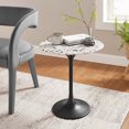 thumbnail image 1 of Modway Lippa Table d'Appoint Ronde en Terrazzo de 20 Pouces en Terrazzo Noir, 1 of 7