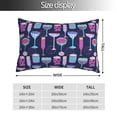 thumbnail image 2 of Balery Wine Glasses And Cocktails Funda de Cojín Estampada, Regalos para Mujeres, Regalos de Amor para Ella, Regalos para Novia o Esposa, Funda de Almohada-16"x24", 2 of 6