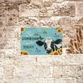 thumbnail image 5 of Noete Cow Flower Tin Sign 8x12 Inch Rustic Farmhouse Wall Art with Sunflower & Cow Design, Vintage Metal Decor for Kitchen, Living Room, Bathroom, Office, 5 of 8