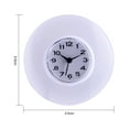 thumbnail image 2 of Wall Clock, Mini Cute Bathroom Kitchen Mirror Suction Wall Clock Shower Waterproof Quartz Clocks for Kitchen Decoration(White), 2 of 8