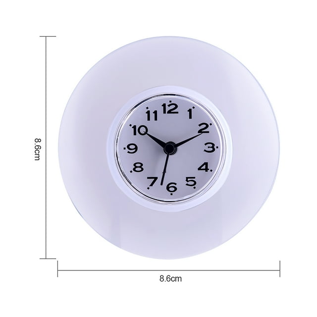 Reloj de pared NikouMX de cuarzo impermeable para baño y cocina