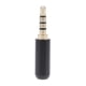 thumbnail image 1 of Conector de soldadura A/V macho de 4 polos TRRS de 3x3,5mm, 1/8 , negro 3 piezas, 1 of 8
