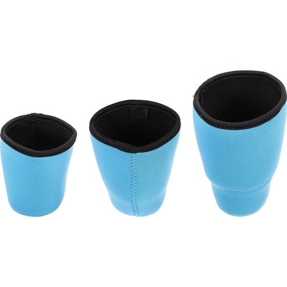 HOOWIFFY 3-Pack Neoprene Coffee Cup Sleeves Insulated Reusable Drink Covers for Travel, Office, and Home Use
