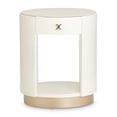 thumbnail image 3 of Michael Amini La Rachelle Round End Table with Marble Top - Champagne Ivory, 3 of 9