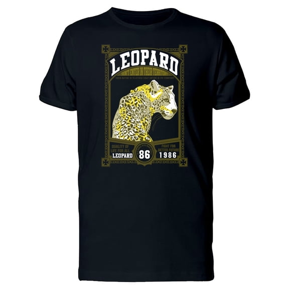 Leopard In A Squared Frame T-Shirt Men -Image by Shutterstock, Male 4X-Large