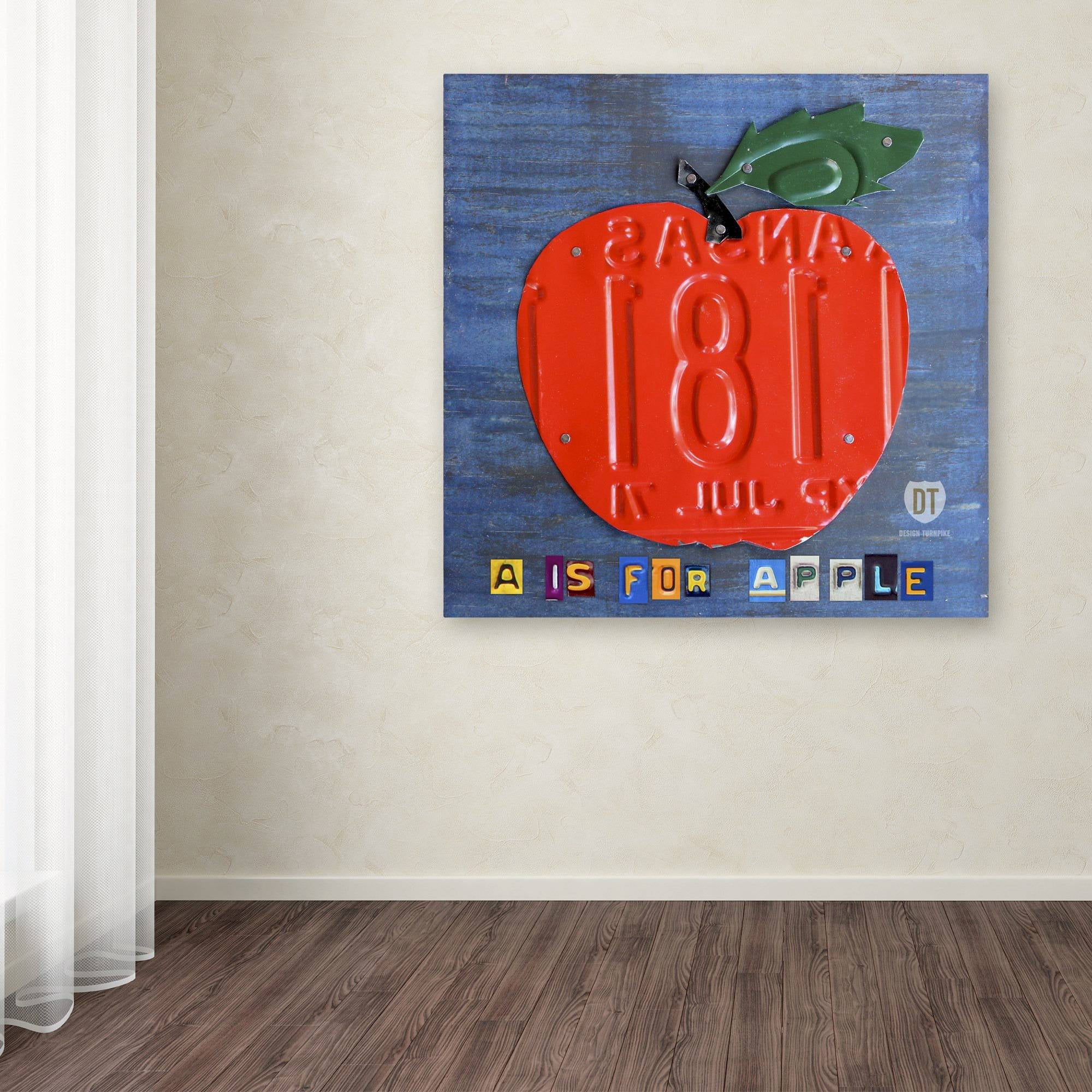 Trademark Fine Art 'Apple' Canvas Art by Design Turnpike