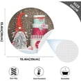 thumbnail image 3 of GZHJMY Christmas Gnome Placemats 4Pcs,Holidays PVC Weave Place Mats Table Mats Non-Slip Easy to Clean for Home Kitchen BBQ Party Table Decor,15.4", 3 of 6