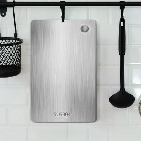 

LACKUST Food Grade Stainless Steel Cutting Board Cutting Boards for Kitchen Clearance 304 Dishwasher Safe for Meat Fruit Veg A
