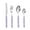 Purple 1B3, variant on 4-piece Set Handle Stainless Steel Tableware Dessert Salad Spoon Fork Handle Steak Knife Fork Spoon Tea Spoon, Usupdd 2025 4-piece Set Handle Stainless Steel