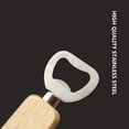 thumbnail image 4 of Wovilon Multifunctional Wine Bottle Opener Beer Bottle Opener Solid Wood Handle 420 Stainless Steel Durable Bottle Opener Kitchen Gadgets, 4 of 9