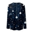 thumbnail image 5 of Holiday Gifts! Titcea Christmas Tops for Women 2024 Long Sleeve Crewneck Fashion Xmas Print Cute Pullover Sweaters 2024 Loose Comfort Lightweight Casual Tops, 5 of 5