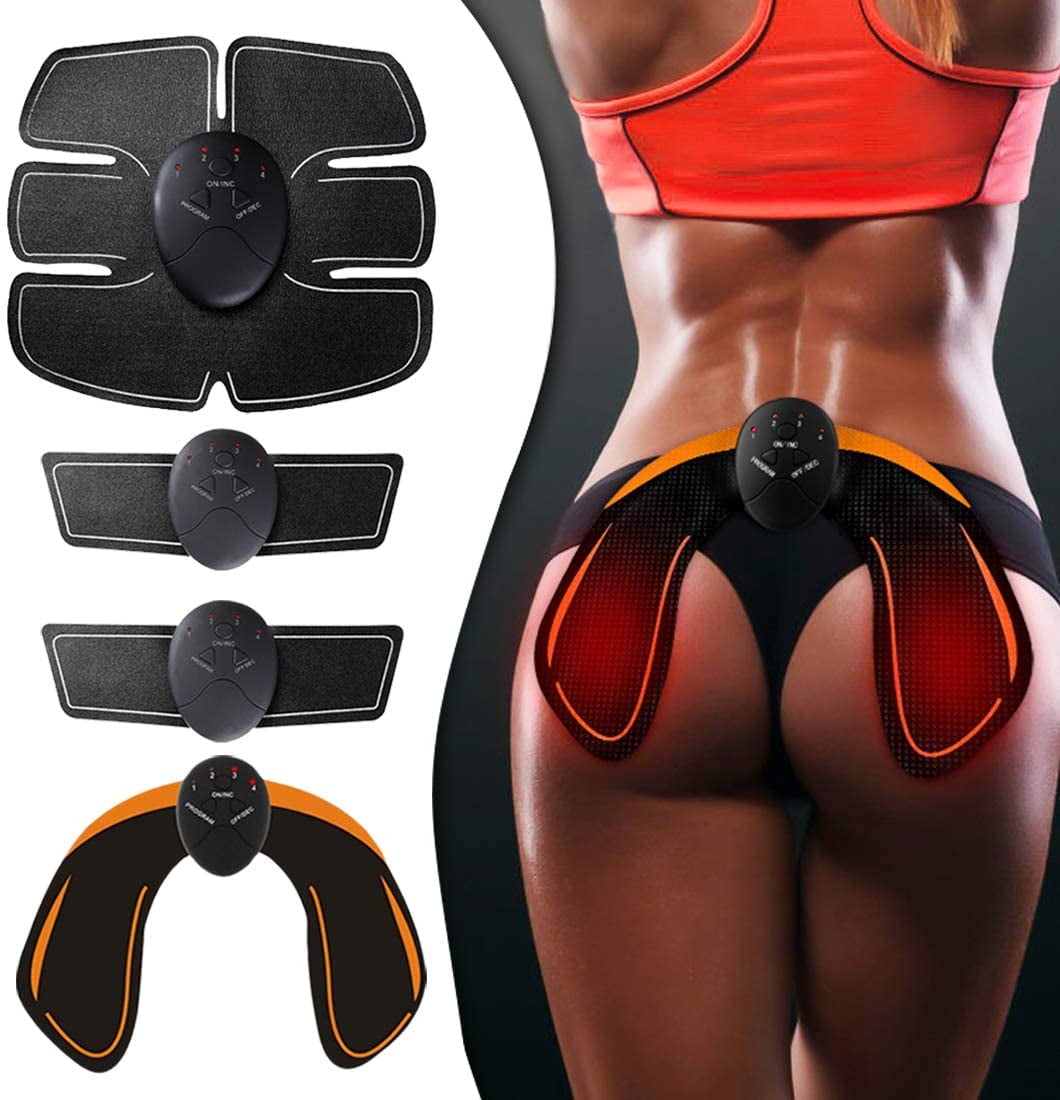 Eastjing Abs Trainer,Ems Muscle Stimulator,Home Gym Belt,Abdominal