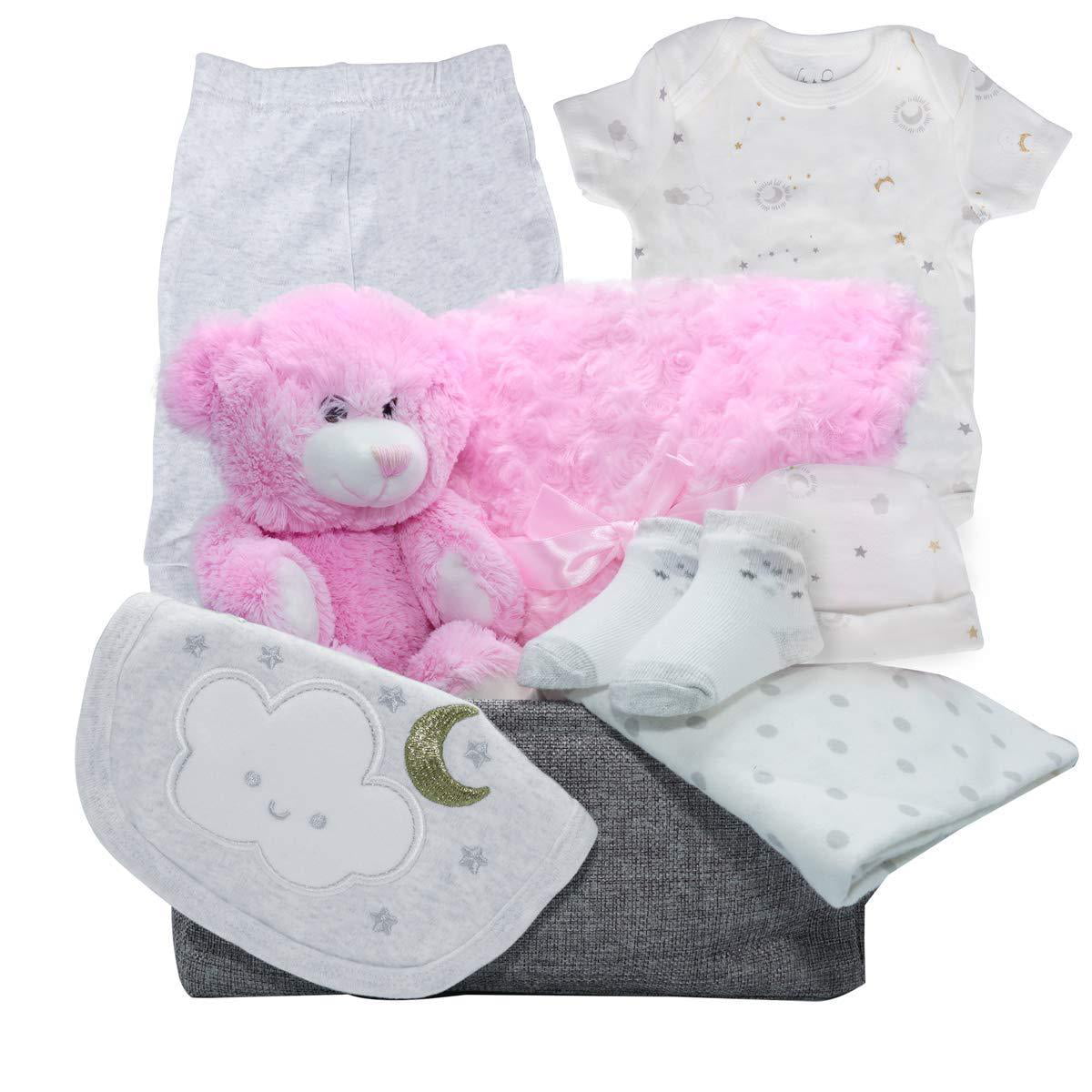 6 Piece Baby Essentials for Newborn Unisex Gift Boys and Girls… Layette Set 
