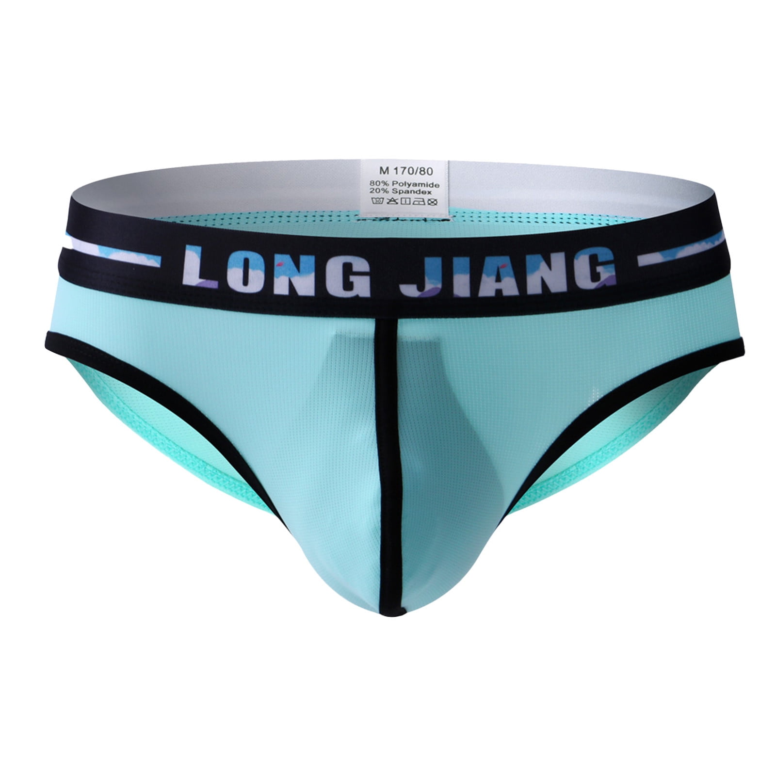 zuwimk Mens Underwear,Men's Briefs Underwear Breathable Modal Boxer Trunks  Underpants Mint Green,L 