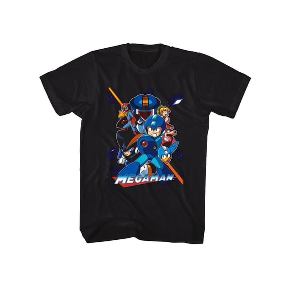 Vintage Y2K MegaMan Character Collage T Shirt