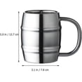 thumbnail image 5 of Tea Coffee Mug Double Layer Water Mug Stainless Steel Beer Jar Portable Outdoor Drinking Cup, 5 of 5