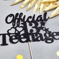 thumbnail image 5 of 25 Pack Official Teenager 13th Birthday Cake Decorations, Official 13 Teenager Cake Topper, Happy Birthday 13 Teen Thirteen Cupcake Toppers Black for Thirteenth Birthday Supplies, 5 of 6