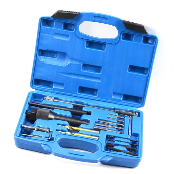 Heavy Duty Engine Preheat Plug Tool Collection 16Pcs Set Precisions Carbon Steels Glow Plug Removal Extractor Tool Kits