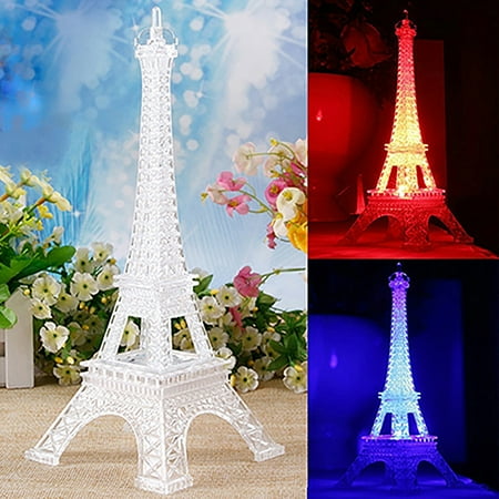 

Kuorak Eiffel Tower Light Colorful Nightlight Birthday Gift Decorative Button Lamp