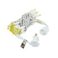 thumbnail image 4 of Novelty Lights 50 Light Yellow LED Christmas Mini Light Set (White Wire, 11 feet), 4 of 6
