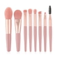 thumbnail image 1 of Pinceles de maquillaje con mango de plástico Polvo impermeable Fundación Maquillaje Ojo Sombra Set Soft Cepillo Profesional Herramientas Naranja Tipo 2 8 Paquetes Inevent CE001702-04, 1 of 7