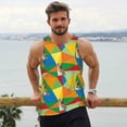thumbnail image 6 of Lsque German Shepherd Dog Pattern Mens Tank Tops Muscle Athletic Quick Dry Sleeveless Workout Fitness T Shirts Beach Tank Top, Loose-fit Sleeveless Shirt for Men-Medium, 6 of 7