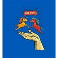 thumbnail image 4 of Hold Your Horses Humor Adult Royal Blue Crew Neck Short Sleeve Tee-XL, 4 of 4