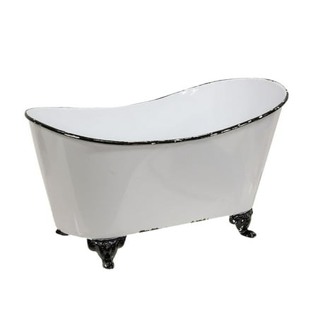 UPC: 0842756032771 | Decorative Distressed White Metal Bathtub