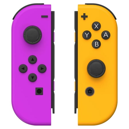 Switch Controller for Nintendo Switch,Motion Joy Control Support Dual Vibration/Wake-up Function - Purple/Orange