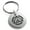 Silver, variant on Stainless Steel Alchemy Magic Rune Engraved Small Medallion Circle Charm Keychain Keyring