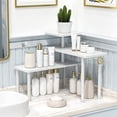 thumbnail image 2 of Organizador de baño JayRex, estante para encimera, 3 niveles, blanco, 2 of 6
