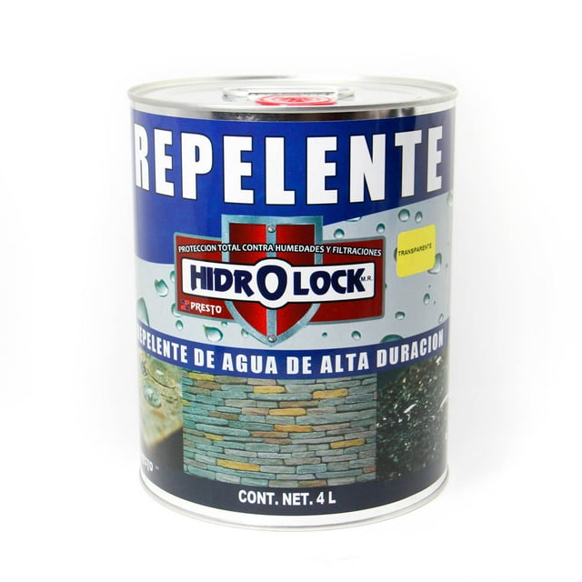 Hidrolock Repelente de agua de alra duración Presto Negro 4L