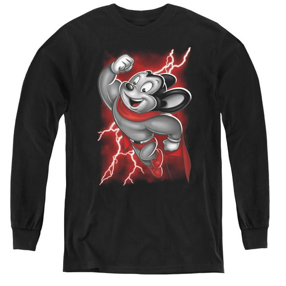 Mighty Mouse - Mighty Storm - Youth Long Sleeve Shirt - X-Large