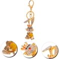 thumbnail image 2 of SURJDE 2pcs Bunny Keychain Key Rings for Car Keys Purse Key Chain for Wallet Baby Pendant Rhinestones, 2 of 7