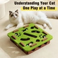 thumbnail image 2 of Cat Puzzle Felt Maze Box Cat Toys,Cats Scratch Puzzles Enrichment Box,Interactive Cats Puzzle Toy,pet Maze and Boxes Game,Self Play Enrichment Toy with Balls,Brain Game Toys Indoor, 2 of 9