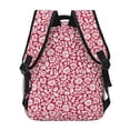 thumbnail image 4 of Rocae Red Flowers Print Lightweight Casual Backpack Travel Hiking Backpack Carry on Laptop Backpack, 4 of 5