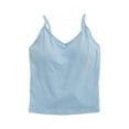 thumbnail image 2 of MarinaVida Women Cotton Sling Bottoming U Back Wrapped Chest Triangle Cup Vest, 2 of 3