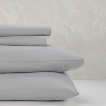 Nourison Dreamscape Solid Grey Queen 4-piece Bedding Sheet Set