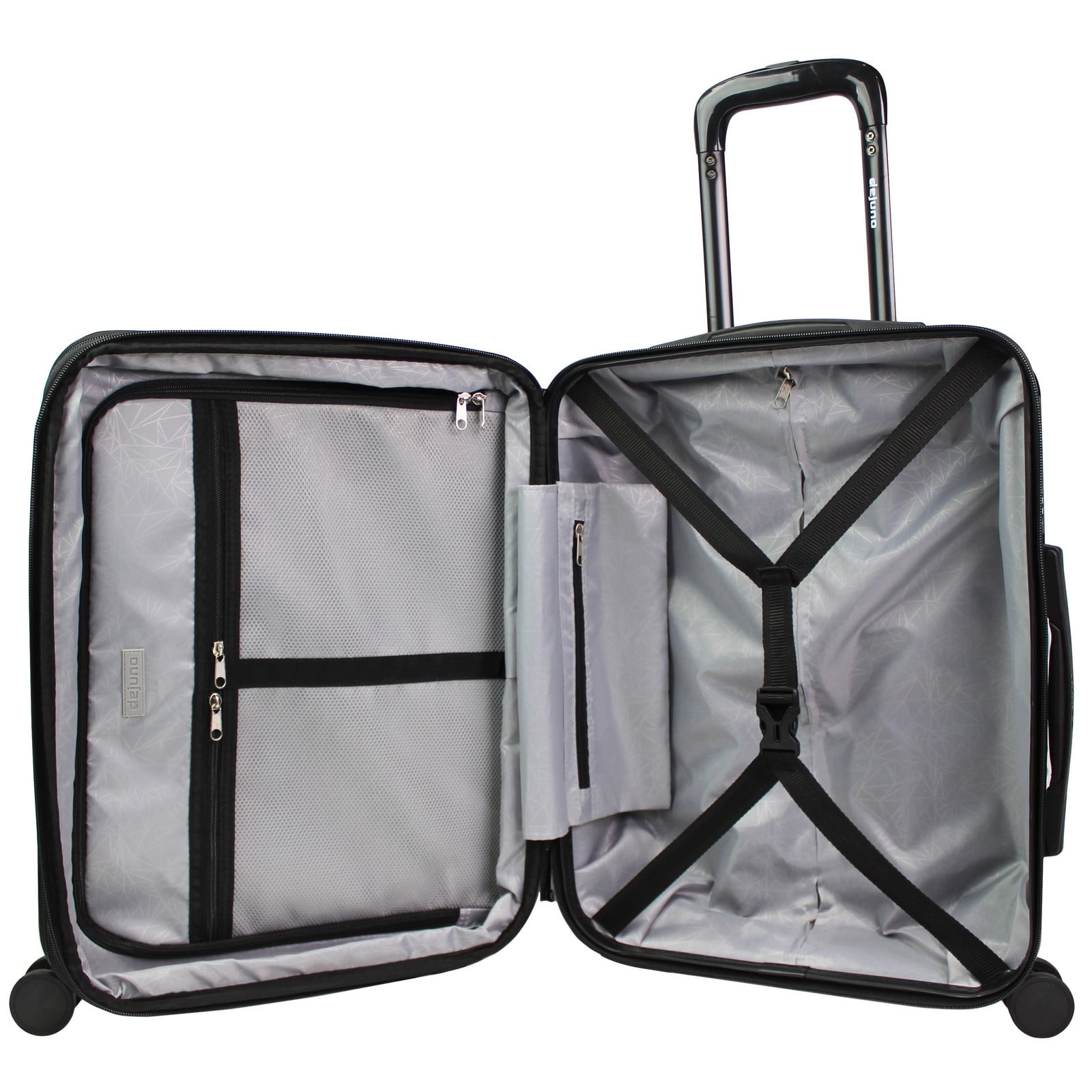 CalBags Dejuno Tonal 2-Piece Polycarbonate Lightweight Hardside Expandable Spinner Luggage Set with TSA Lock - Lavender (20 & 24)