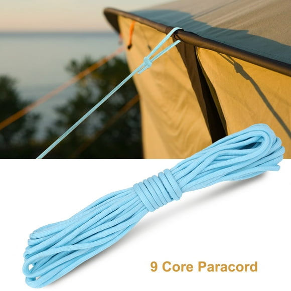 Cordón luminoso de Paracord, cordón de supervivencia al aire libre de 9 núcleos, cuerda de paracaídas que brilla en la oscuridad, azul YUNYI BRAND Deportes