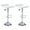 White, Silver Chrome Base, variant on Backless Bar Stools Set of 2, 360° Swivel Adjustable Height PU Leather Bar Chairs, Modern Simple Counter Stools for Kitchen Island, Dining, Bar or Café Use (Black)