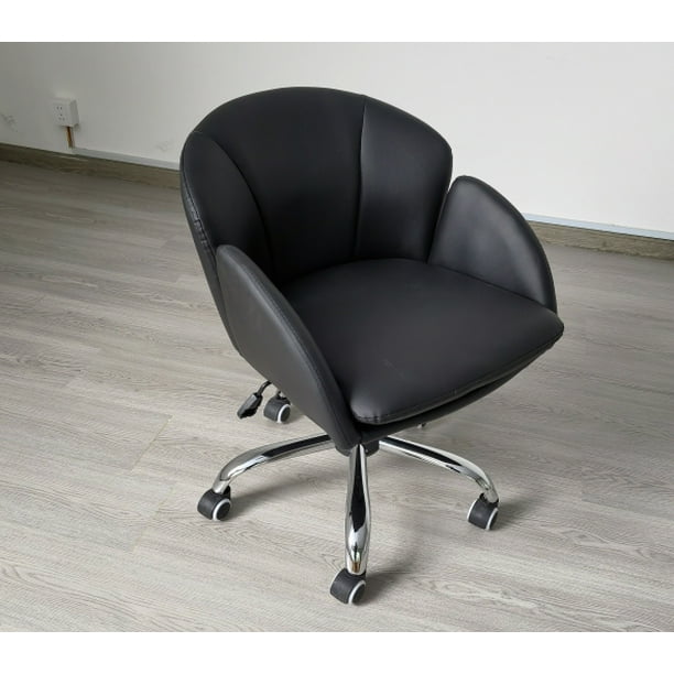 Yaheetech Swivel Rolling Desk Chair Makeup Vanity Chair with Armrests