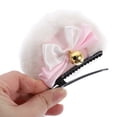 thumbnail image 2 of 1 par de peluche doble bowknot oso oreja horquilla cosplay howemaid accesorios para el cabello, 2 of 5