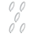 thumbnail image 3 of Guardurnaity Anillo de bodas de cristal elegante baile estético novia mano nudillo vacaciones fiesta arte moda joyería regalo tamaño 6 Talla 6 5piezas, 3 of 6